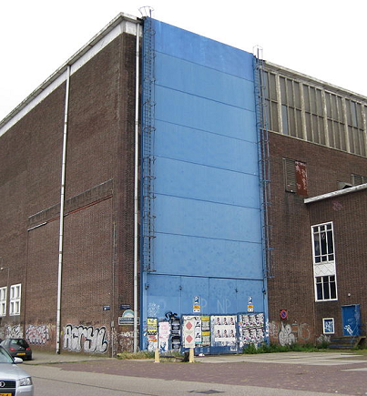 Lasloods NDSM-werf in Amsterdam