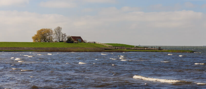 Zicht op het IJsselmeer bij Molkwar