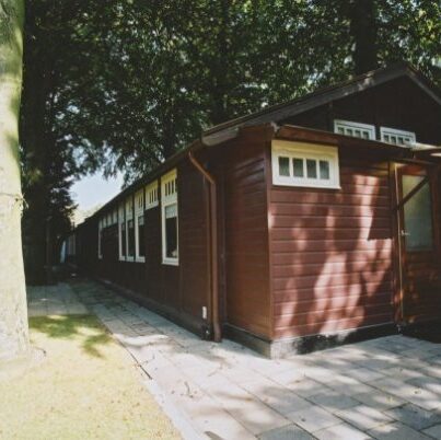 Houten woning aan de Van Heutszlaan in Ede