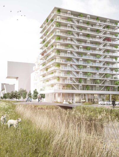 De kernloze woontoren in het voormalig ING-kantoor, Amsterdam
