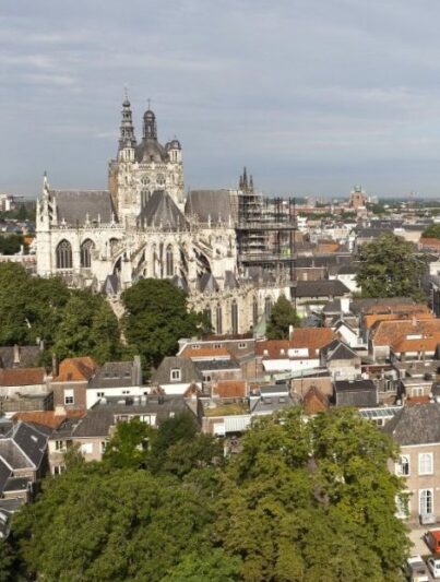 Gezicht op de Sint-Janskathedraal in Den Bosch