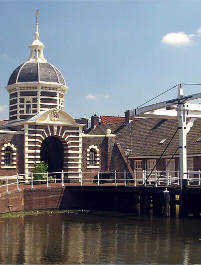 Morspoort en Morspoortbrug in Leiden
