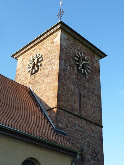 De Sint-Jakobus Kirche in Herxheim am Berg, Duitsland