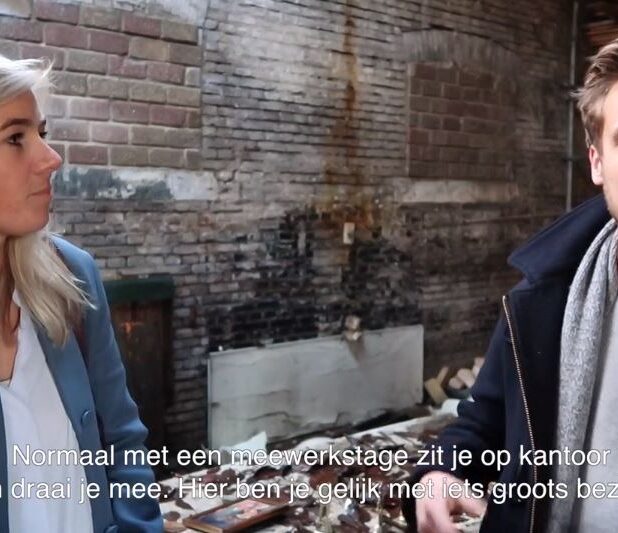 Still uit de vlog over de herbestemming van Fort Sabina