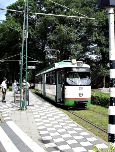 RET-tram 631 in het Nederlands Openluchtmuseum in Arnhem