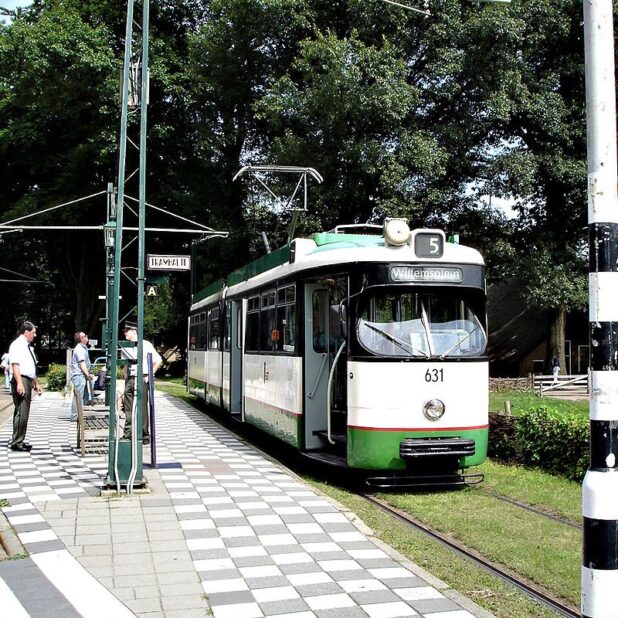 RET-tram 631 in het Nederlands Openluchtmuseum in Arnhem