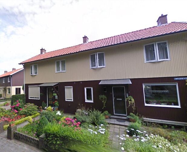 De zes Zweedse huizen aan de Zweedsestraat in Halsteren