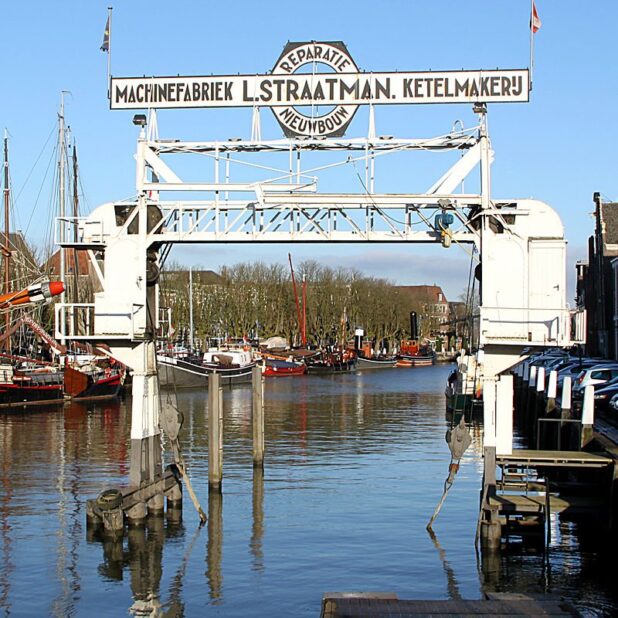 Straatmandok in de Wolwevershaven in Dordrecht