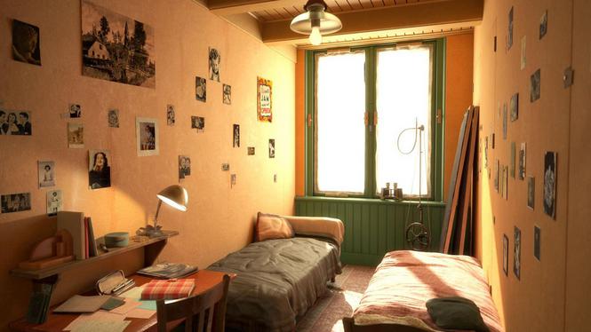 De kamer van Anne Frank in het Achterhuis