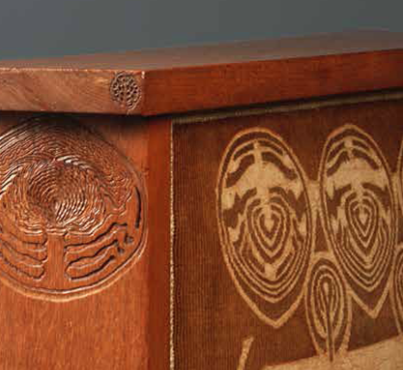 Art Nouveau bankje wegerif