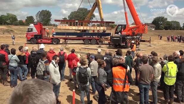 Berging van een Romeinse kano