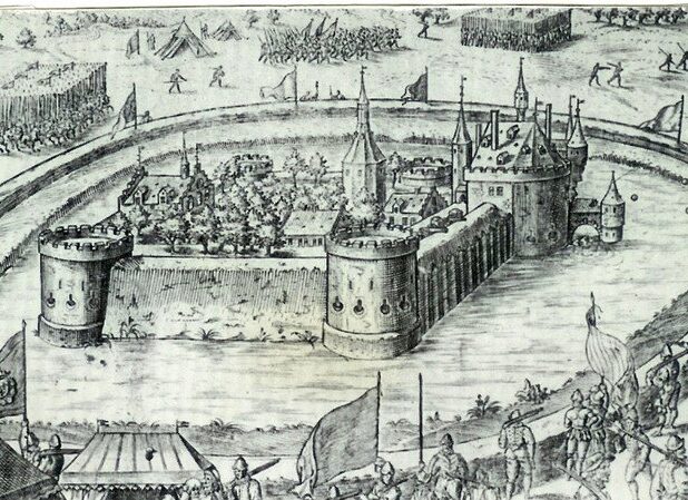 Het Kasteel van Wouw werd in 1583 belegerd