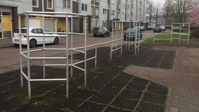 Het klimrek in de Stoomgemaalstraat