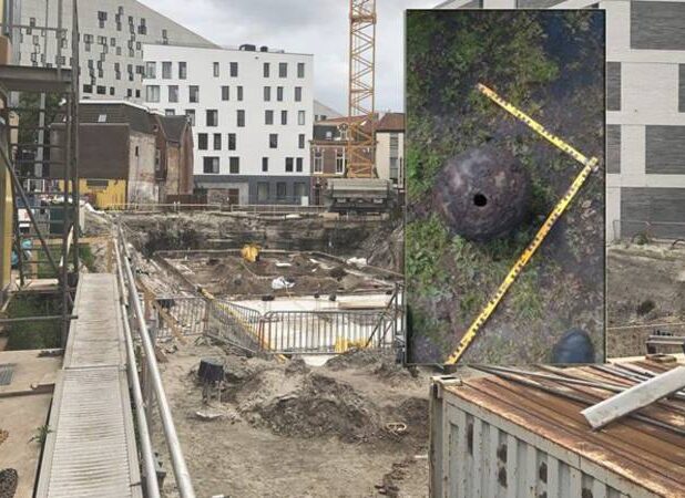 De gevonden mortiergranaat