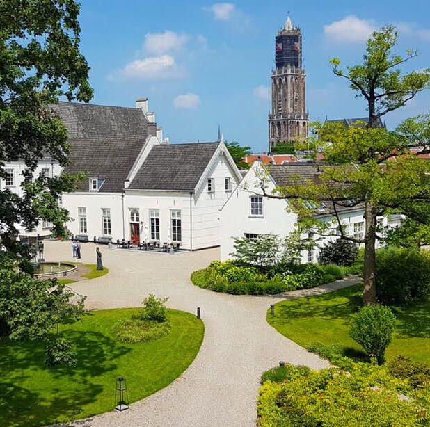 De tuinen van Grand Hotel Karel V in Utrecht