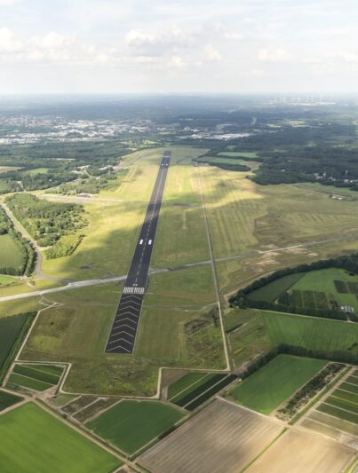 Luchtfoto vliegveld Twente