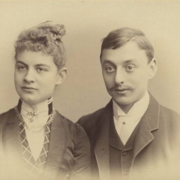 Helene en Anton Kröller ten tijde van hun verloving, 1887-1888