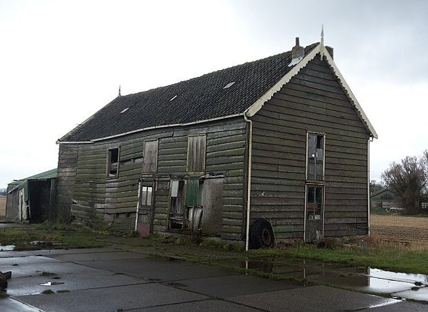 Bollenschuur De Hartenbaan in Hillegom (januari 2018)