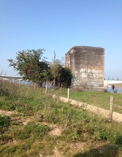 Kazemat op eiland Veur-Lent
