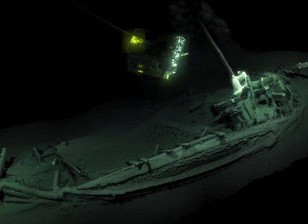Het scheepswrak in de Zwarte Zee