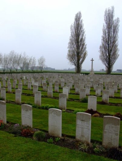 Referentiebeeld: Brandhoek New Military Cemetery bij Ieper