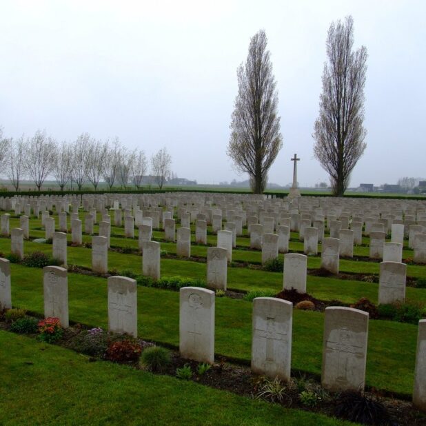 Referentiebeeld: Brandhoek New Military Cemetery bij Ieper