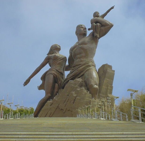 Het Monument voor de Afrikaanse Wedergeboorte in Dakar