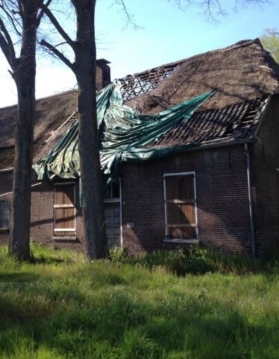 De vervallen boerderij aan de Gerwenseweg 3 in Nuenen
