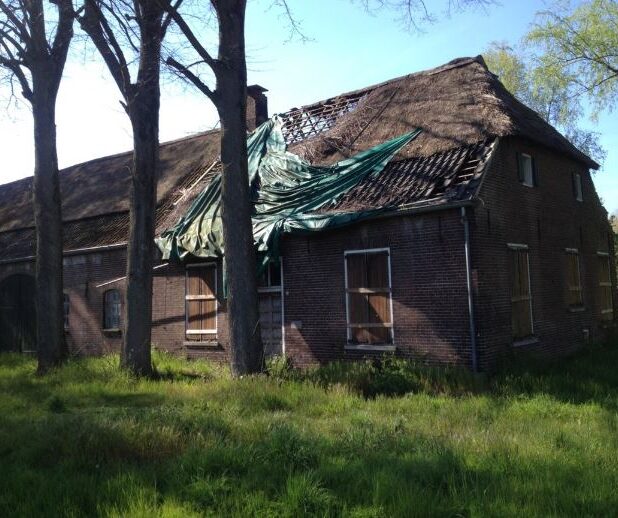 De vervallen boerderij aan de Gerwenseweg 3 in Nuenen