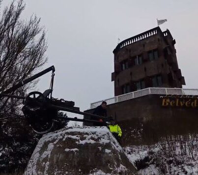 De PaK 38 wordt teruggeplaatst bij het Belvédère in Nijmegen