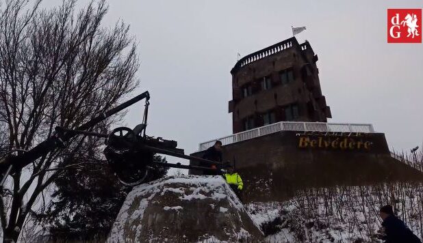 De PaK 38 wordt teruggeplaatst bij het Belvédère in Nijmegen