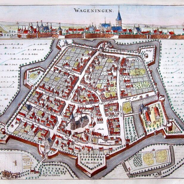 Historische kaart Wageningen