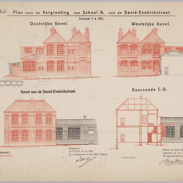 Bouwtekening Zutphen Beeld: David Evekink