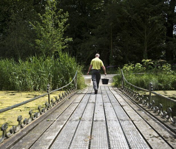 Ook voor onderhoud aan een groen rijksmonument kan instandhoudingssubsidie worden aangevraagd. Hier de tuin van Kasteel Duivenvoorde in Voorschoten