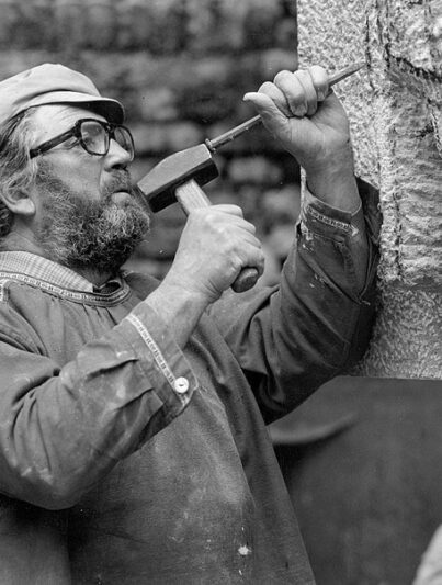 Referentiebeeld: Pieter d'Hont in zijn atelier