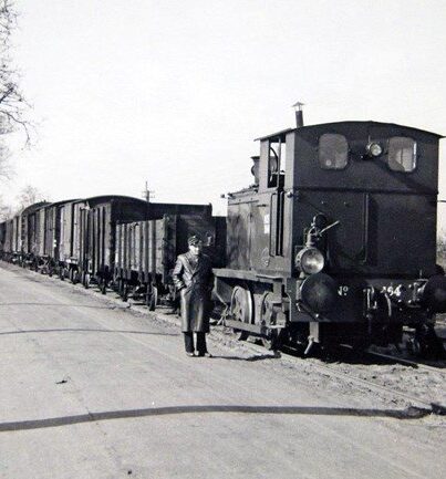 De locomotief is gebouwd in Engeland