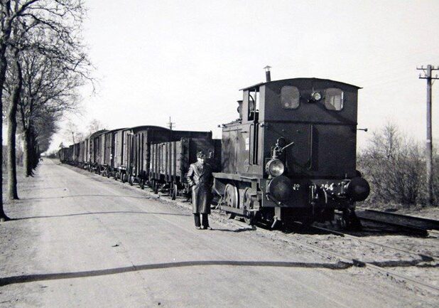 De locomotief is gebouwd in Engeland
