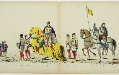 Pagina's uit het maskeradealbum uit 1865