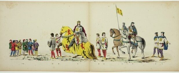 Pagina's uit het maskeradealbum uit 1865