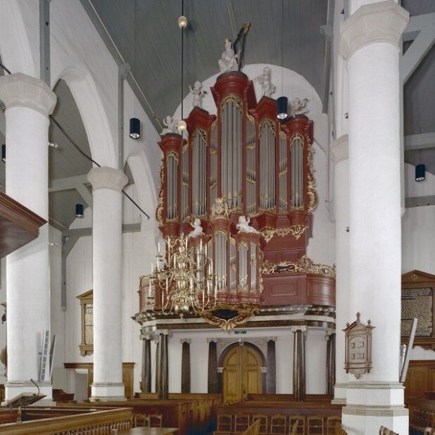 Het Bätzorgel in de Petruskerk in Woerden voor de restauratie (1997)