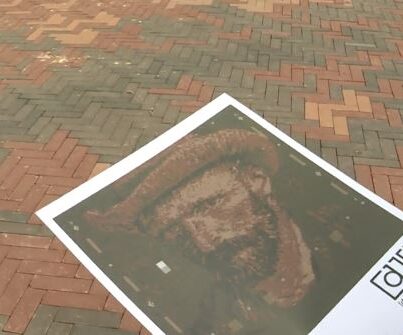 Het mozaïek van Vincent van Gogh op de Markt in Zundert