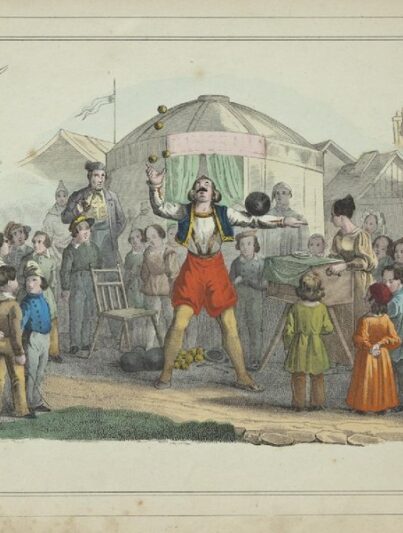 Kermis - Prent van Harco Ilpzema Vinckers, ca. 1848