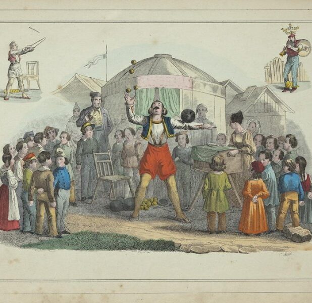 Kermis - Prent van Harco Ilpzema Vinckers, ca. 1848