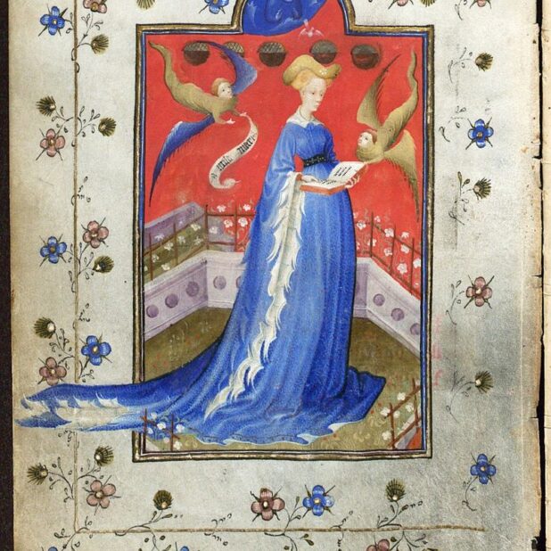 Miniatuur van Maria van Gelre
