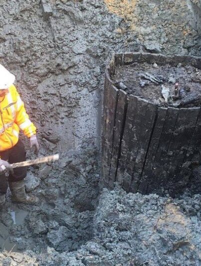 Eén van de twee middeleeuwse waterputten in Groningen