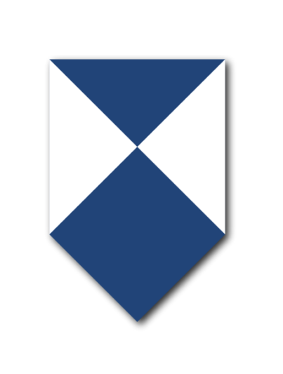 Blauwwit schildje