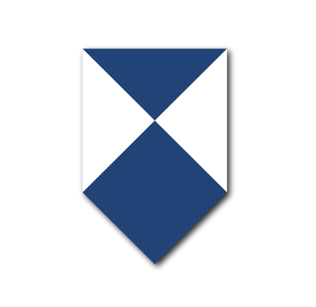 Blauwwit schildje