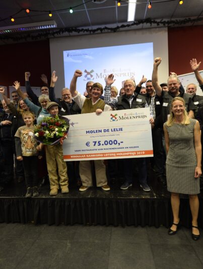 Molen De Lelie in Puttershoek wint BankGiro Loterij Molenprijs 2019