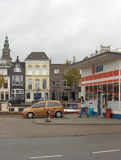 Monumentaal pompstation Turfsingel in Groningen, ontworpen door Willem Dudok.