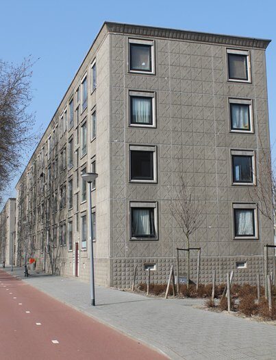 Flats aan de Oost-Sidelinge in Rotterdam